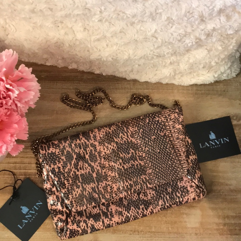 Lanvin evening Clutch in Snake